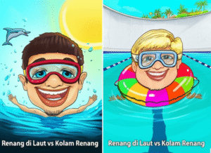 Renang di Laut vs Kolam Renang