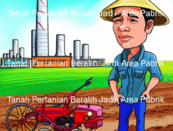 Tanah Pertanian Beralih Jadi Area Pabrik Orang tani  terpaksa