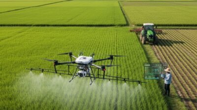 Pemanfaatan Teknologi Drone di Bidang Pertanian Modern untuk Meningkatkan Hasil Panen Petani