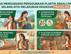 Cara Mengurangi Penggunaan Plastik Sekali Pakai Selama Kita Melakukan Kegiatan Traveling