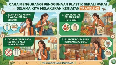 Cara Mengurangi Penggunaan Plastik Sekali Pakai Selama Kita Melakukan Kegiatan Traveling