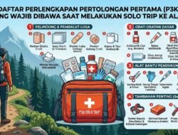 Daftar Perlengkapan Pertolongan Pertama (P3K) yang Wajib Dibawa Saat Melakukan Solo Trip ke Alam